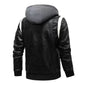Autumn Winter Bomber Leather Jacket Men Scorpion Embroidery